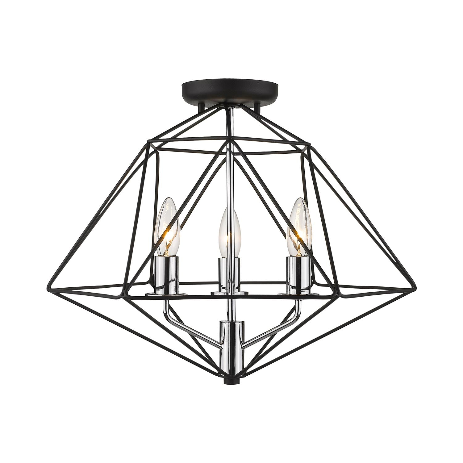 Geo Semi Flush Mount Ceiling Light.