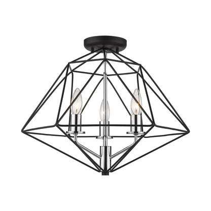 Geo Semi Flush Mount Ceiling Light in Detail.