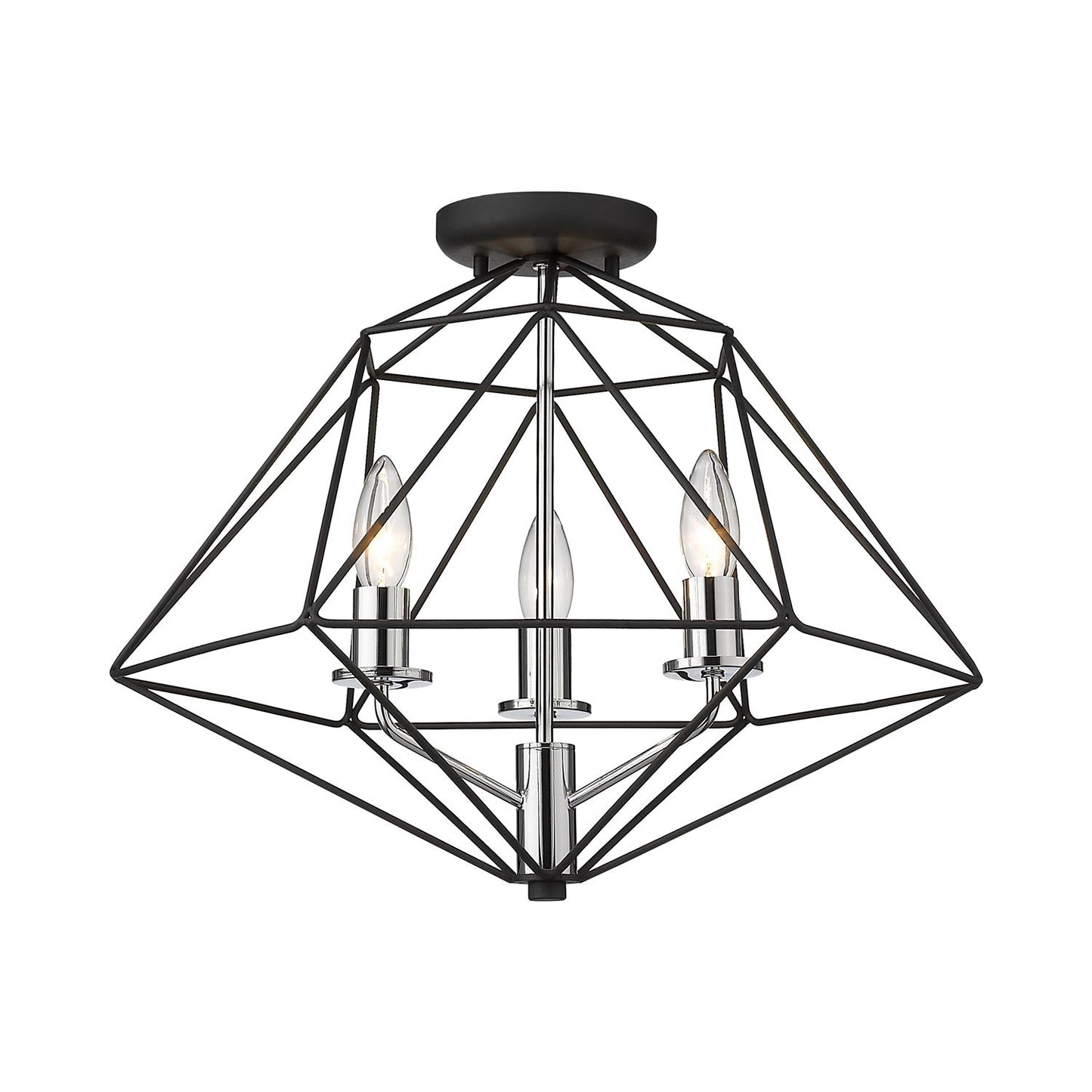 Geo Semi Flush Mount Ceiling Light in Detail.
