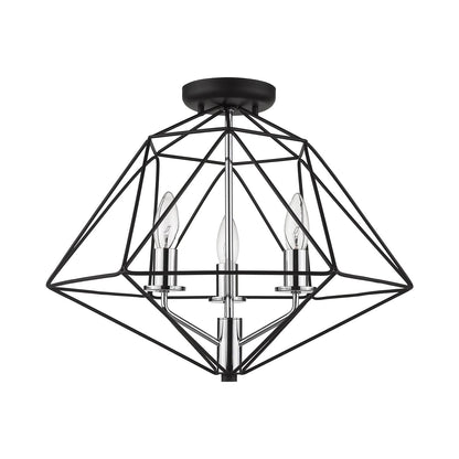 Geo Semi Flush Mount Ceiling Light in Detail.