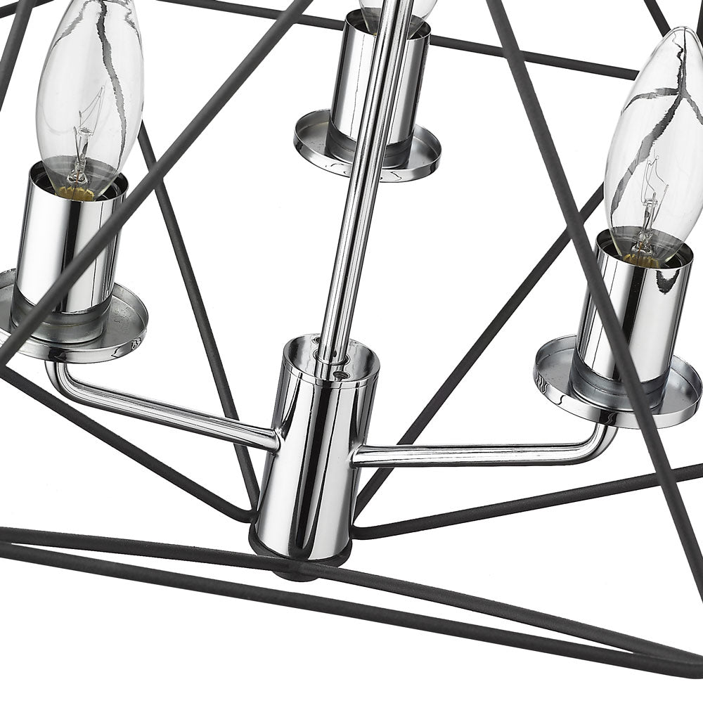 Geo Semi Flush Mount Ceiling Light in Detail.