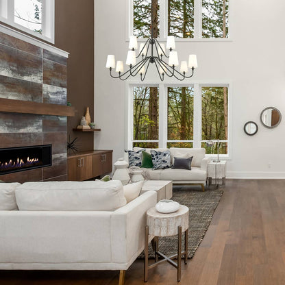 Gianna Chandelier in living room.