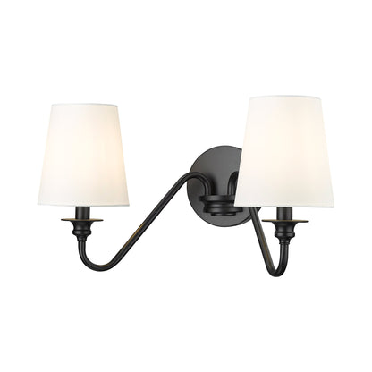 Gianna Wall Light in Matte Black (2-Light).