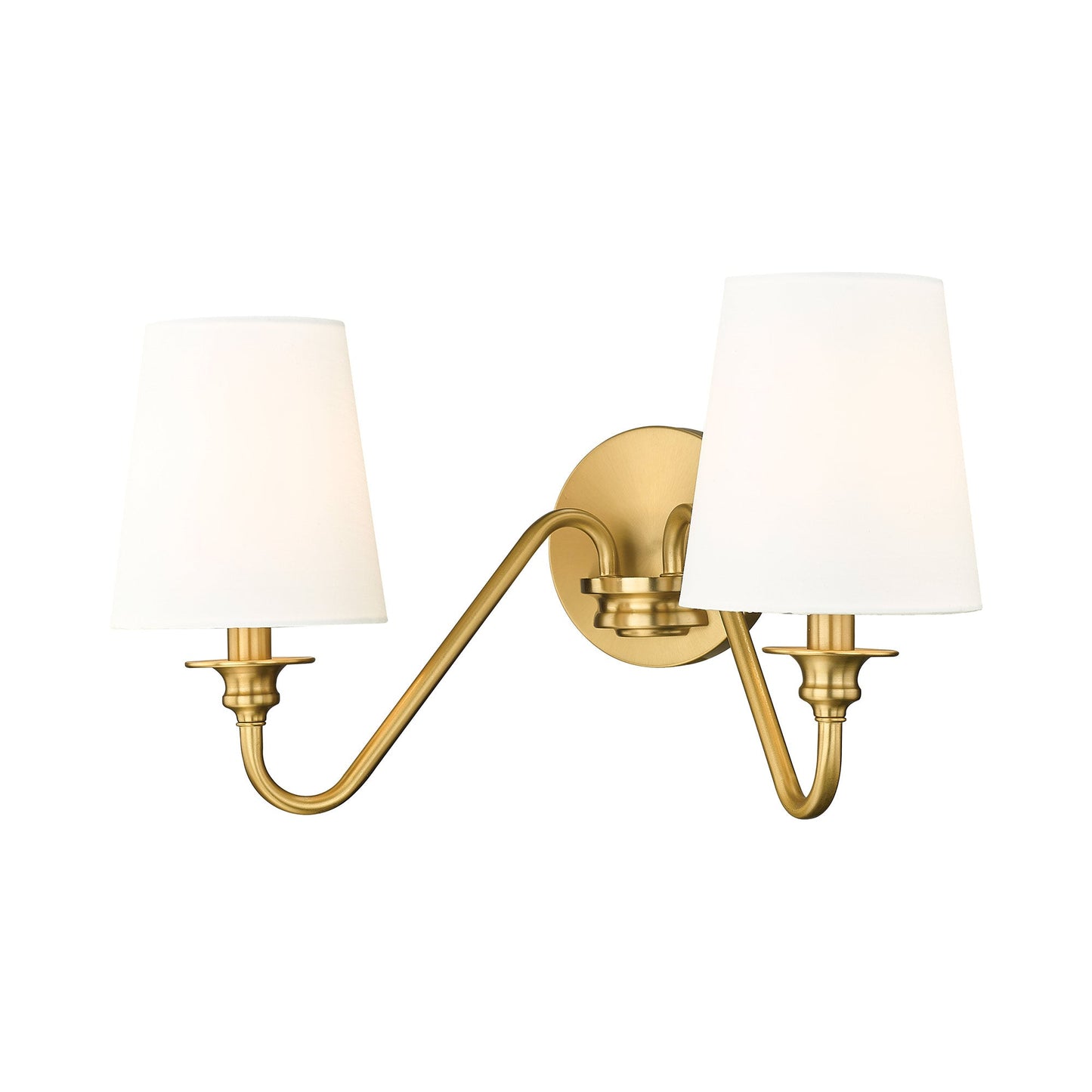 Gianna Wall Light in Modern Gold (2-Light).