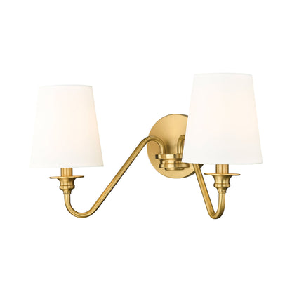 Gianna Wall Light in Modern Gold (2-Light).