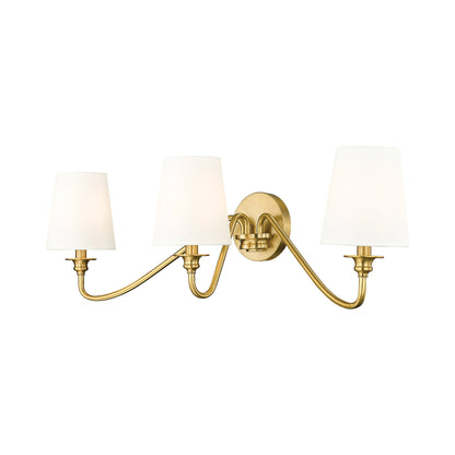 Gianna Wall Light in Modern Gold (3-Light).