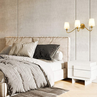 Gianna Wall Light in bedroom.