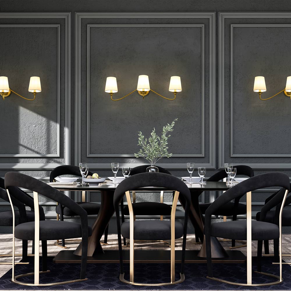 Gianna Wall Light in dining room.