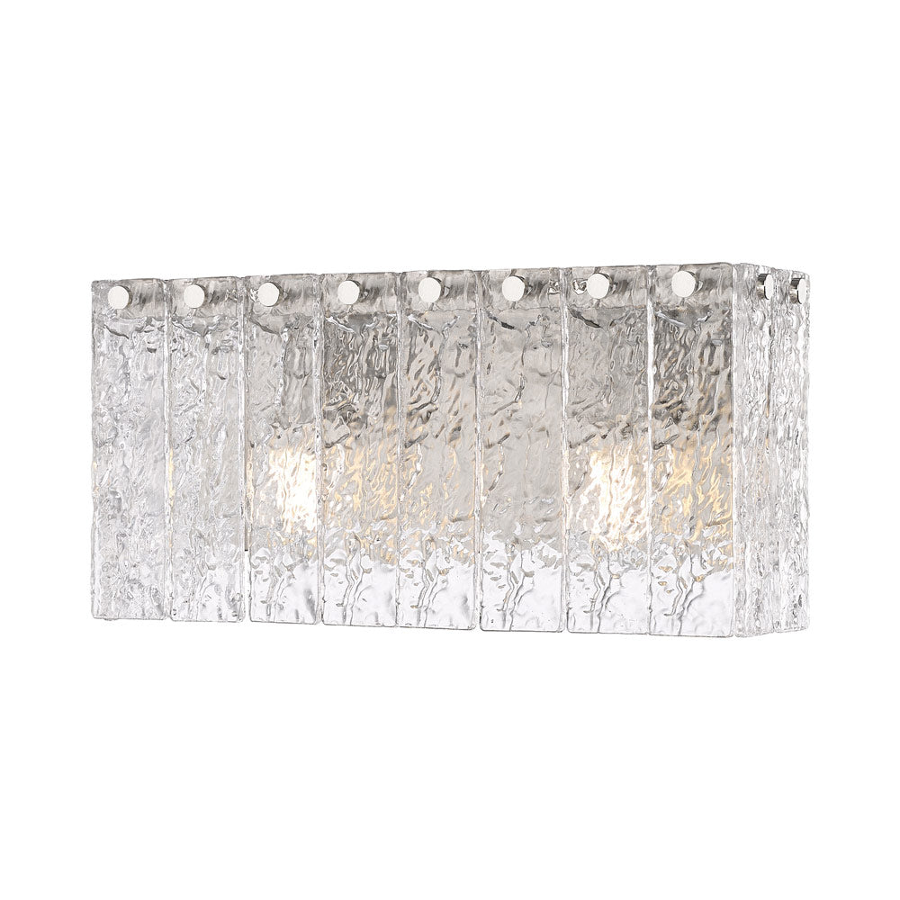 Glacier Bath Vanity Light in Brushed Nickel (2-Light).