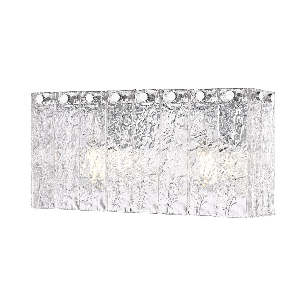 Glacier Bath Vanity Light in Chrome (2-Light).