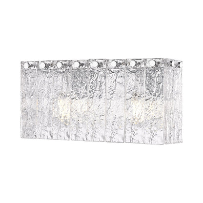Glacier Bath Vanity Light in Chrome (2-Light).
