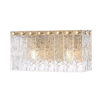Glacier Bath Vanity Light in Modern Gold (2-Light).