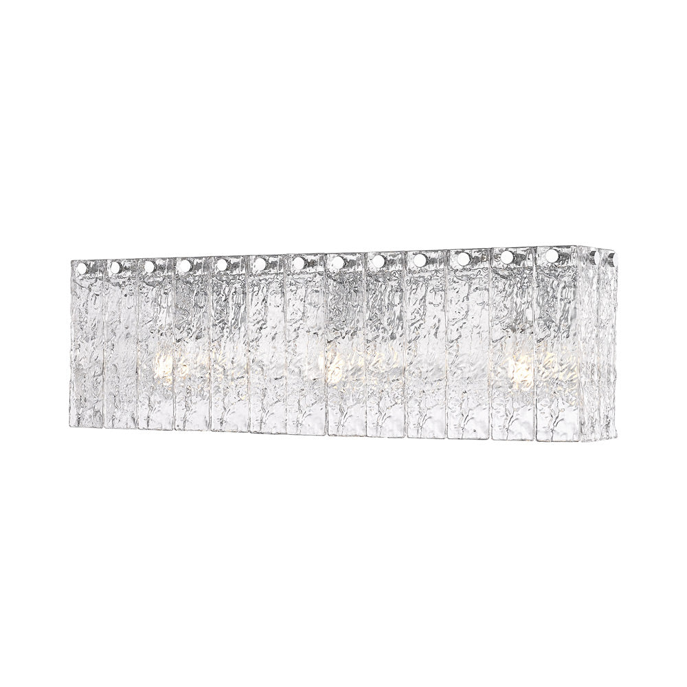 Glacier Bath Vanity Light in Chrome (3-Light).