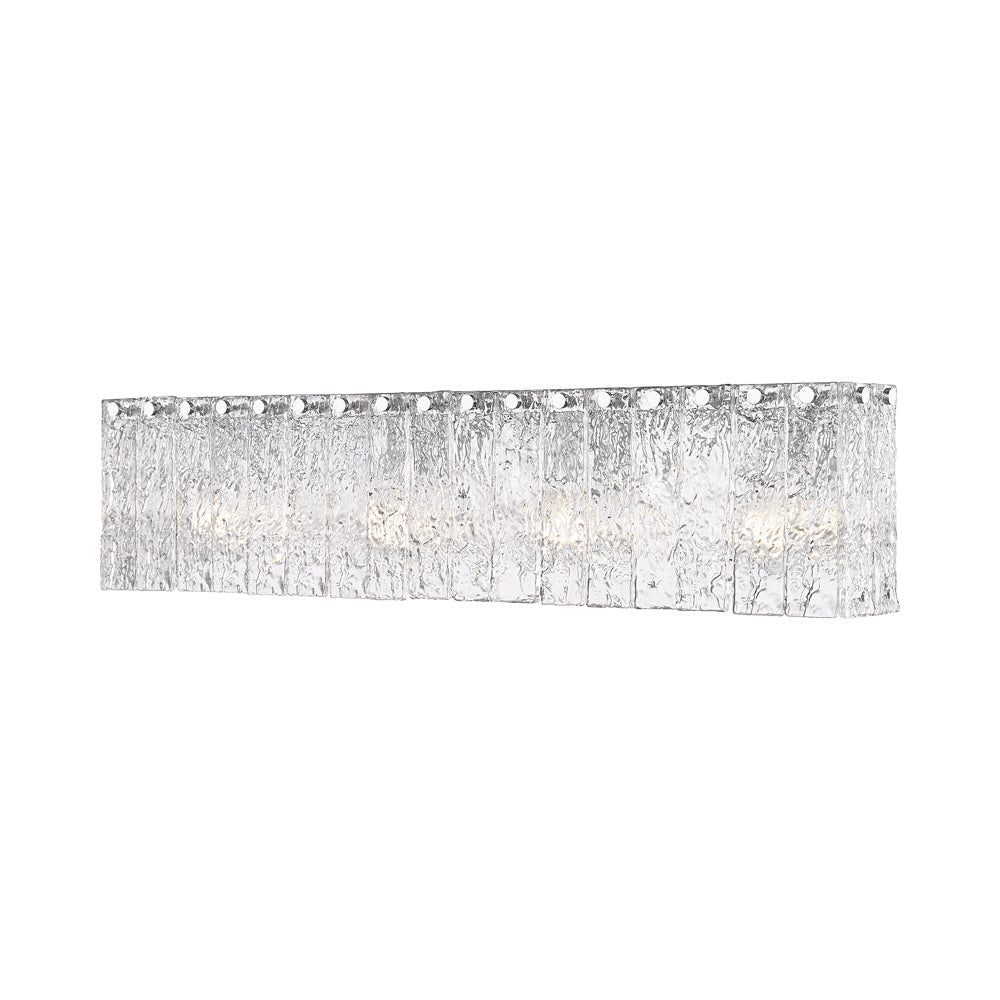 Glacier Bath Vanity Light in Chrome (4-Light).