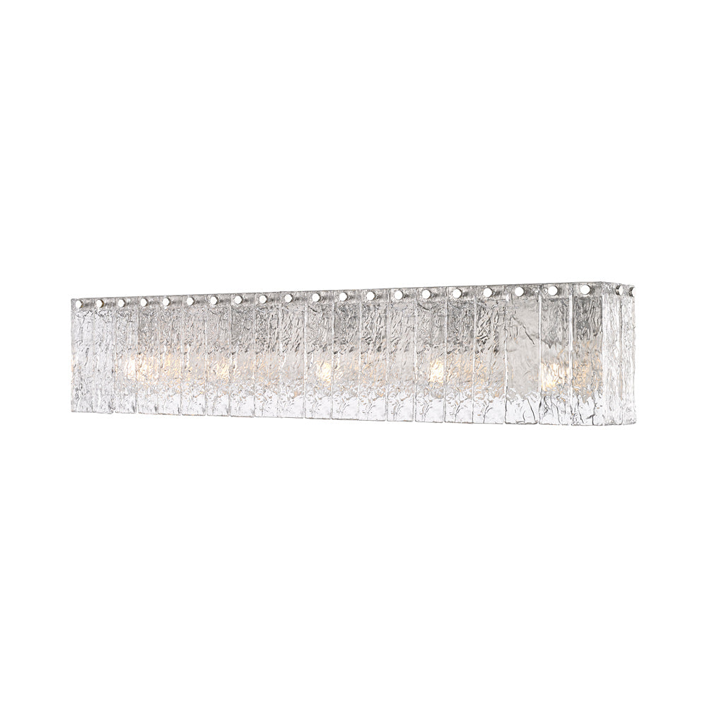 Glacier Bath Vanity Light in Brushed Nickel (5-Light).