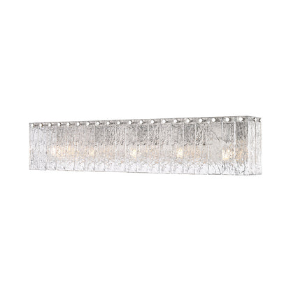 Glacier Bath Vanity Light in Brushed Nickel (5-Light).