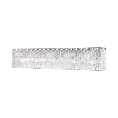 Glacier Bath Vanity Light in Chrome (5-Light).