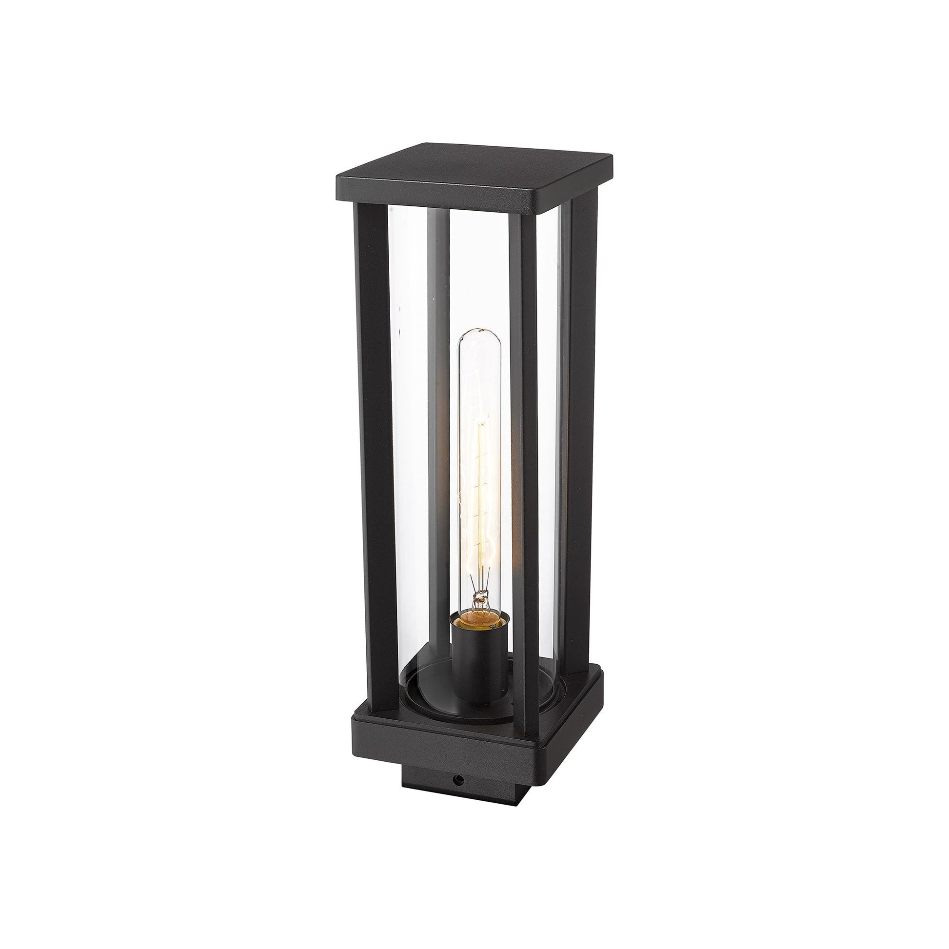 Glenwood Outdoor Square Post Light in Detail.