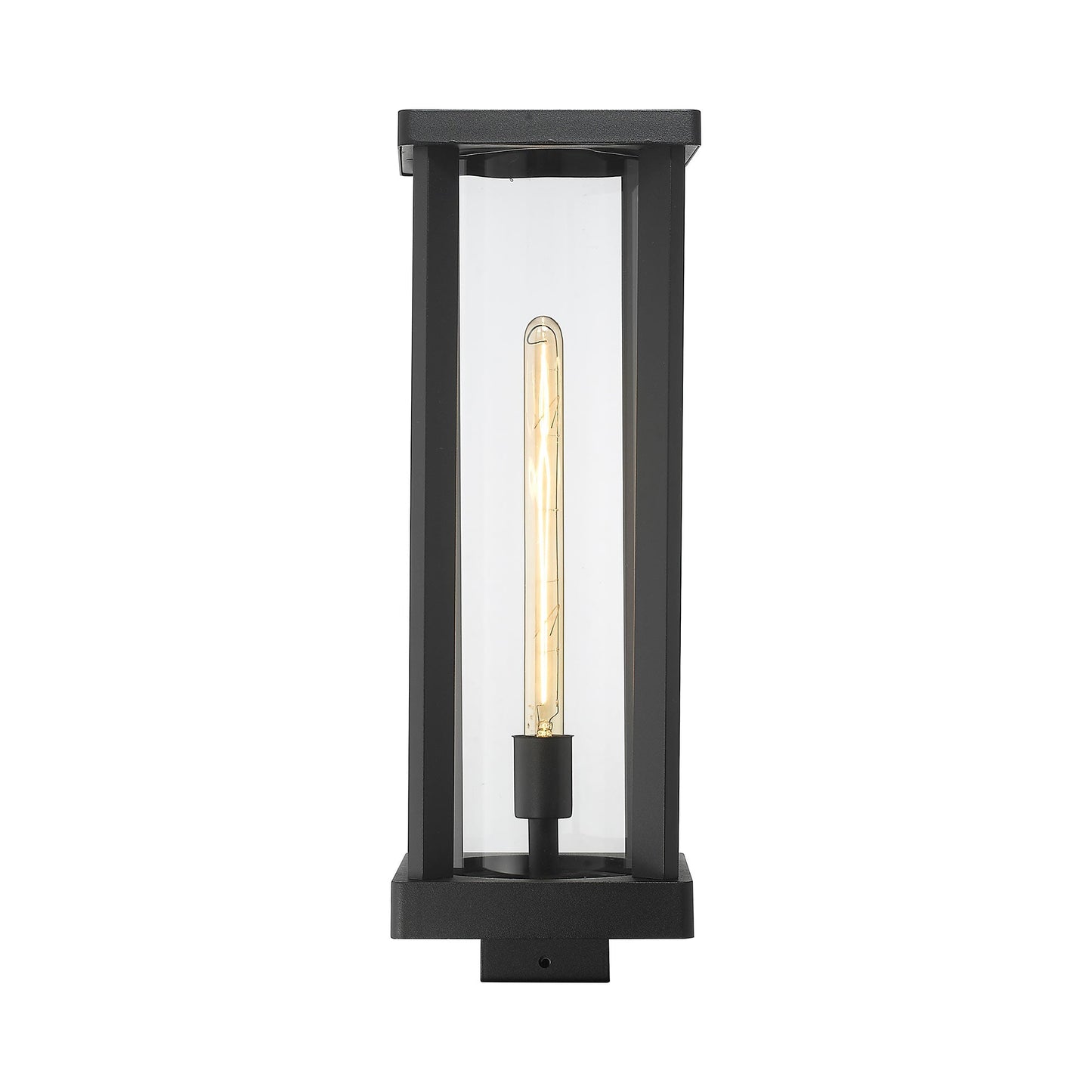 Glenwood Outdoor Square Post Light in Detail.