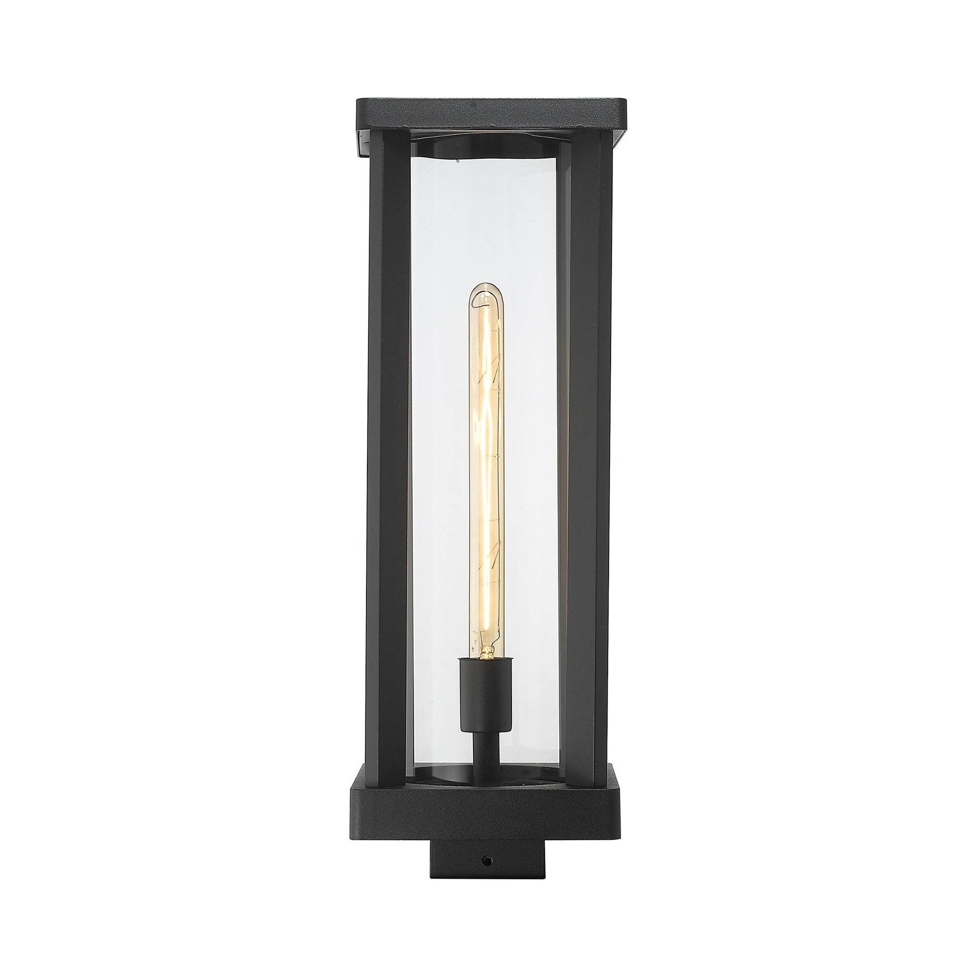 Glenwood Outdoor Square Post Light in Detail.