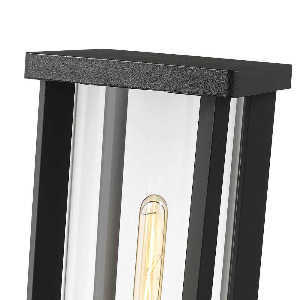 Glenwood Outdoor Square Post Light in Detail.