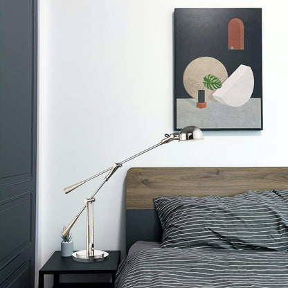 Grammercy Park Table Lamp in bedroom.