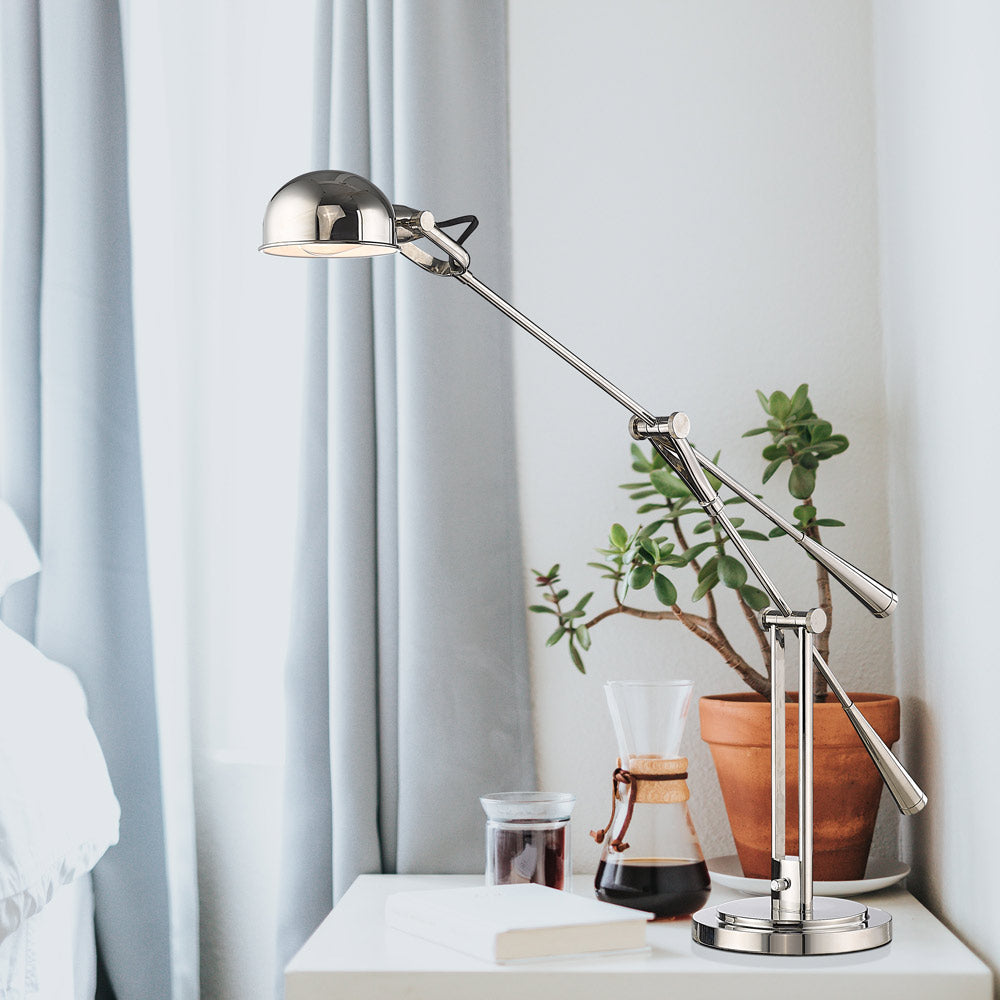 Grammercy Park Table Lamp in bedroom.