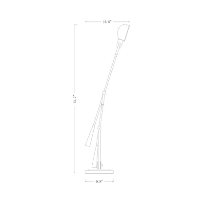 Grammercy Park Table Lamp - line drawing.