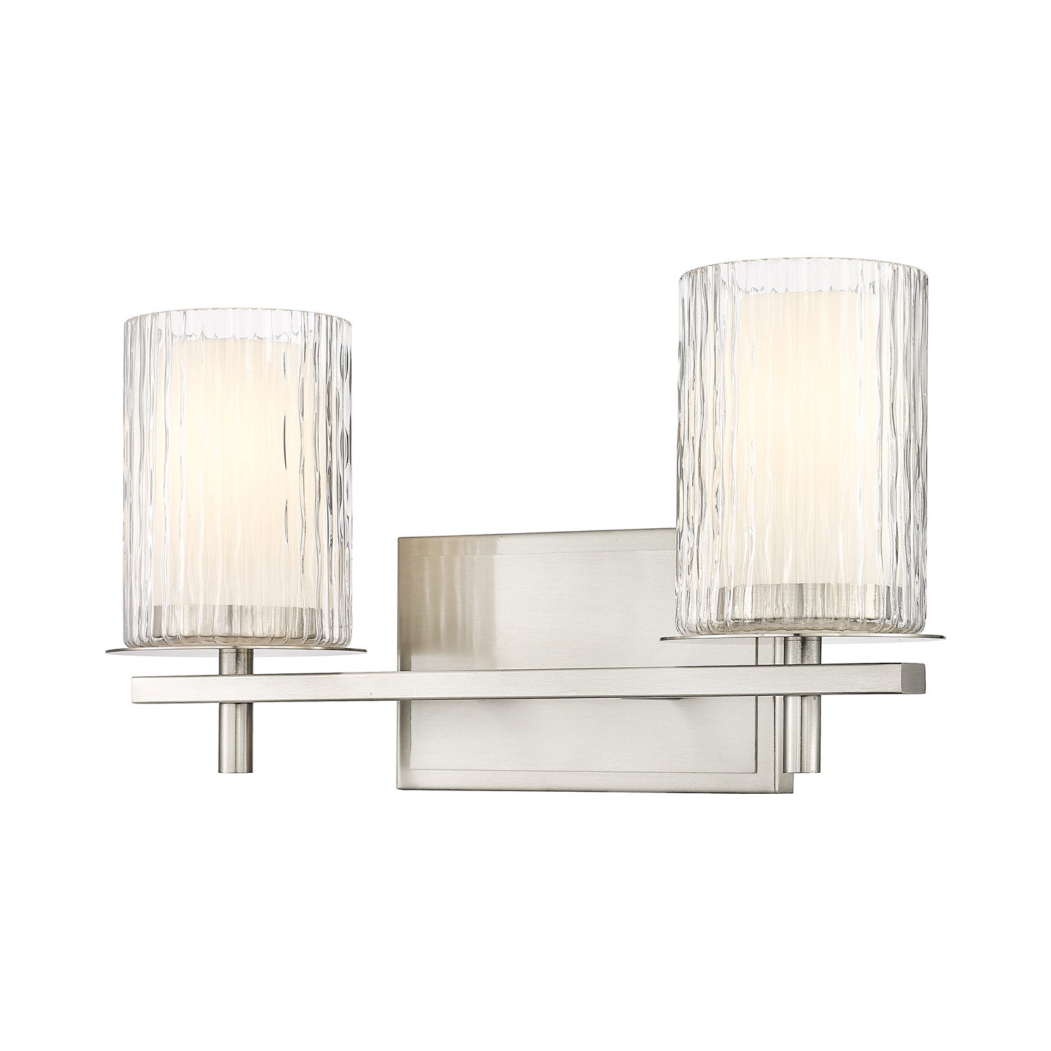 Grayson Bath Vanity Light in Brushed Nickel (2-Light).