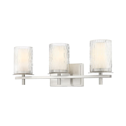 Grayson Bath Vanity Light in Brushed Nickel (3-Light).