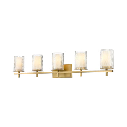 Grayson Bath Vanity Light in Modern Gold (5-Light).