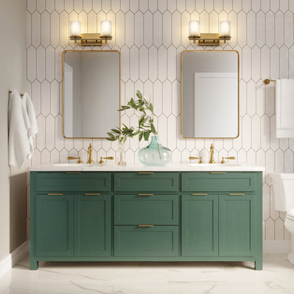 Grayson Bath Vanity Light in bathroom.