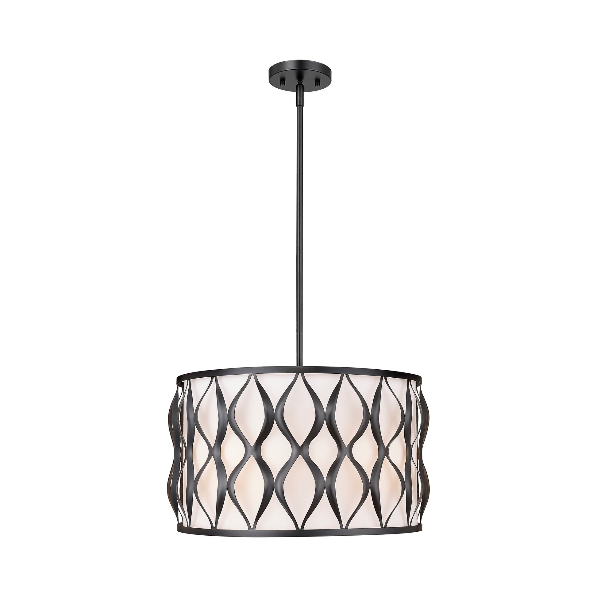 Harden Pendant Light in Matte Black (18.1-Inch).