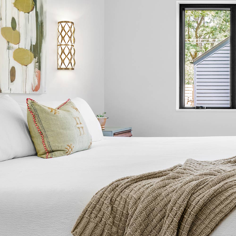 Harden Wall Light in bedroom.