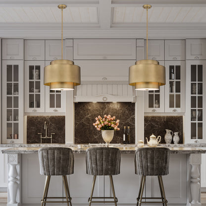 Harlech Chandelier in dining room.