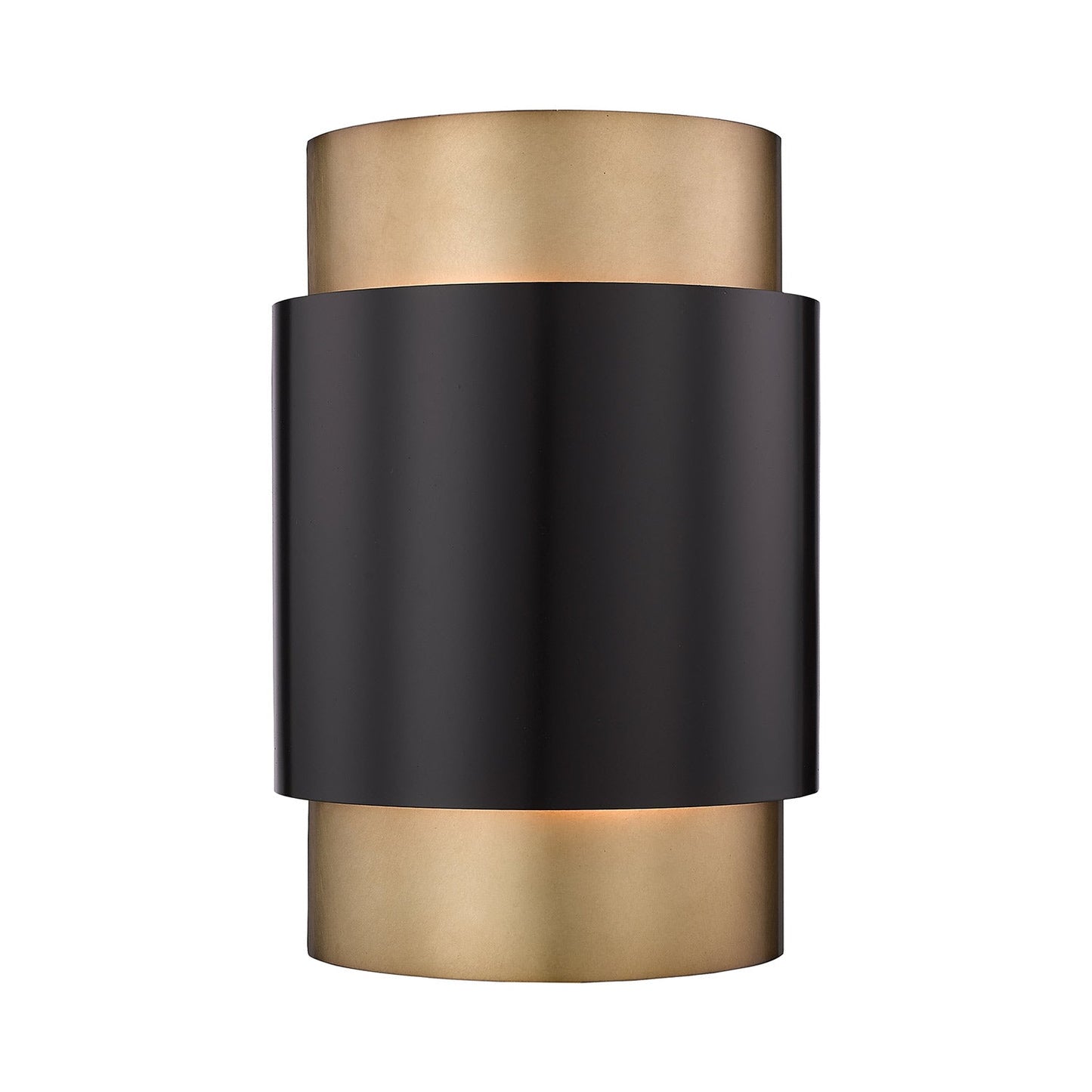 Harlech Wall Light in Bronze/Rubbed Brass.