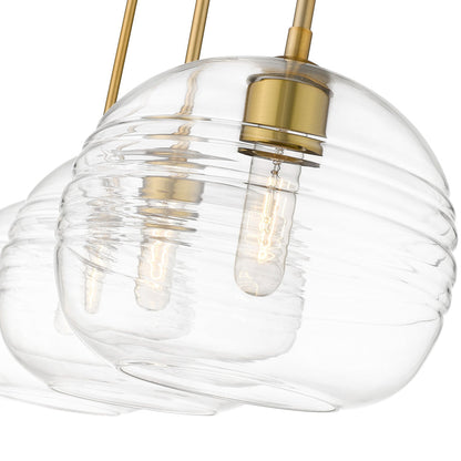 Harmony Linear Chandelier in Detail.