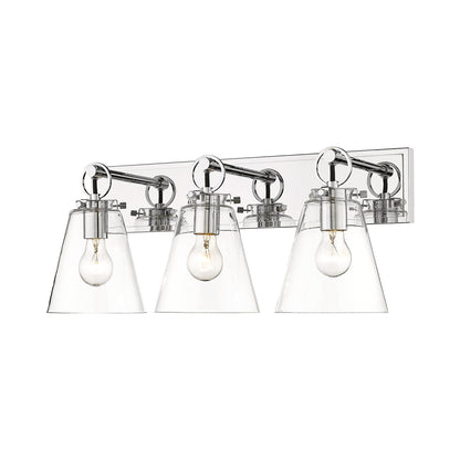 Harper Bath Vanity Light in Chrome (3-Light).