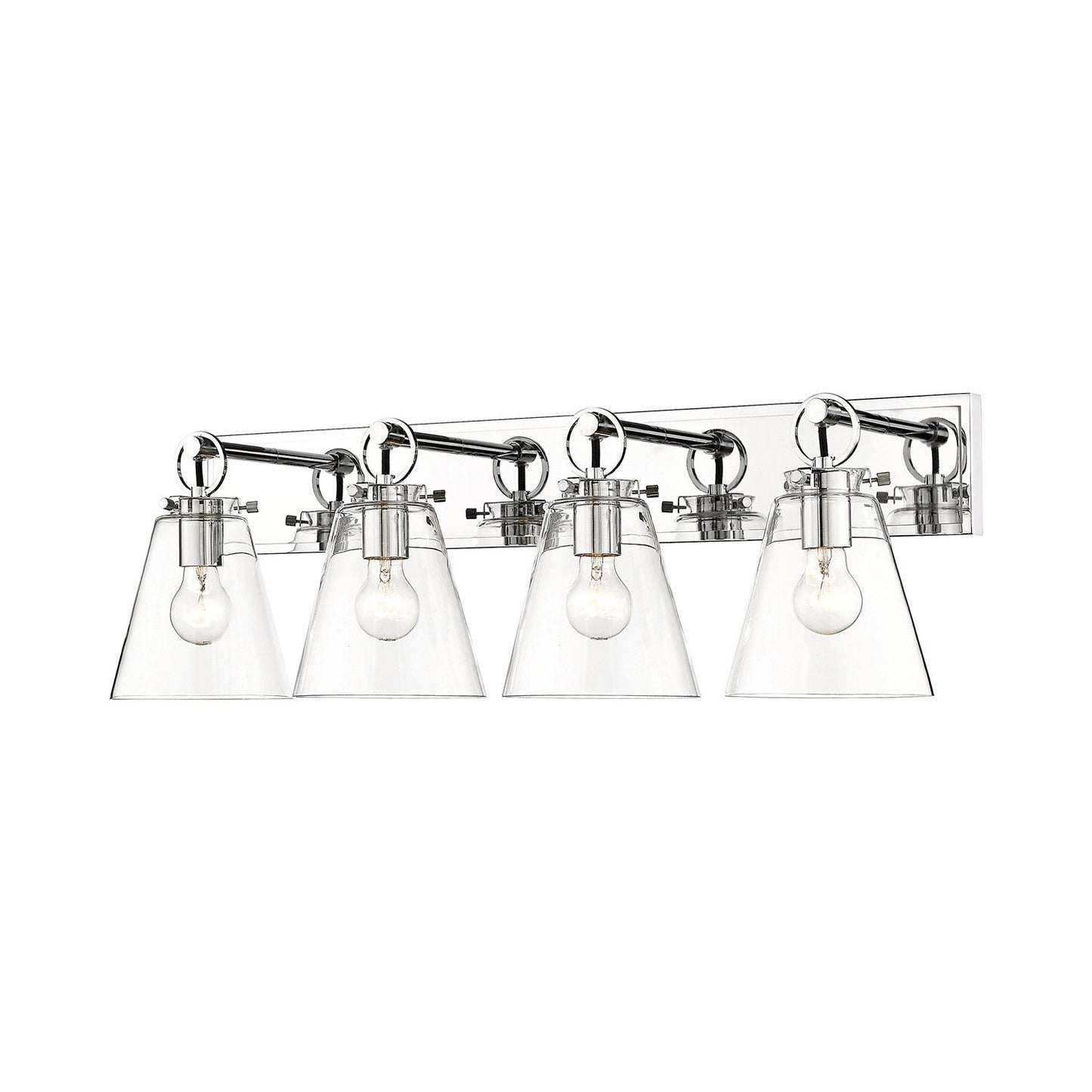 Harper Bath Vanity Light in Chrome (4-Light).