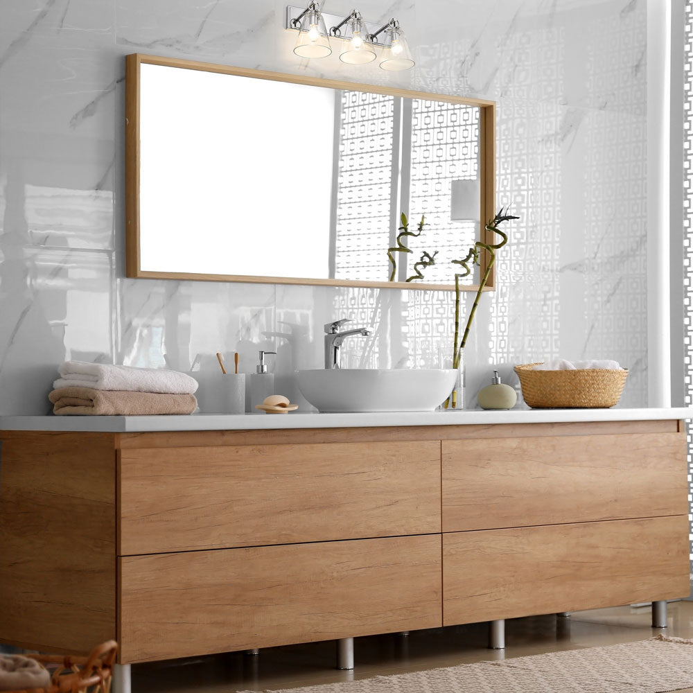 Harper Bath Vanity Light in bathroom.