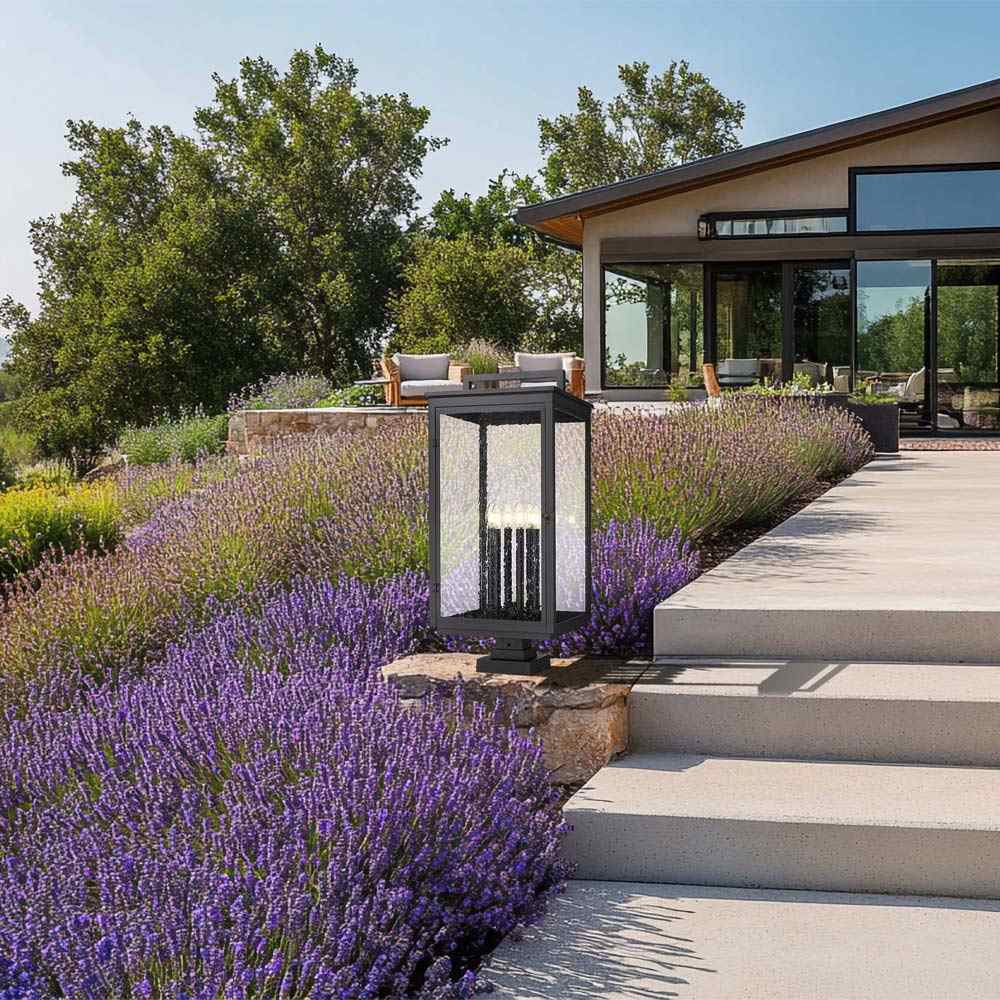 Hartwell Outdoor Pier Mount Light in Outside Area.