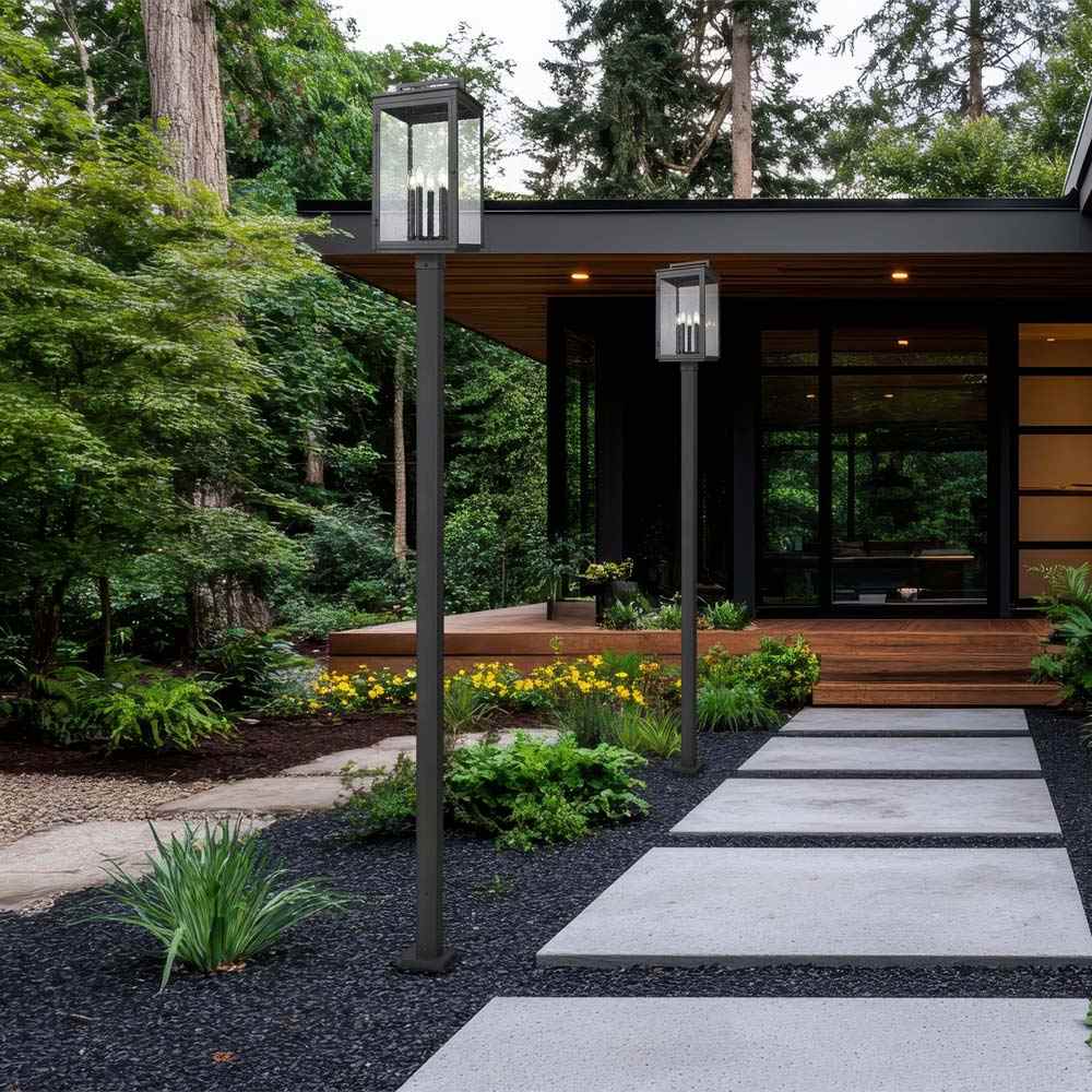 Hartwell Outdoor Post Light in Outside Area.