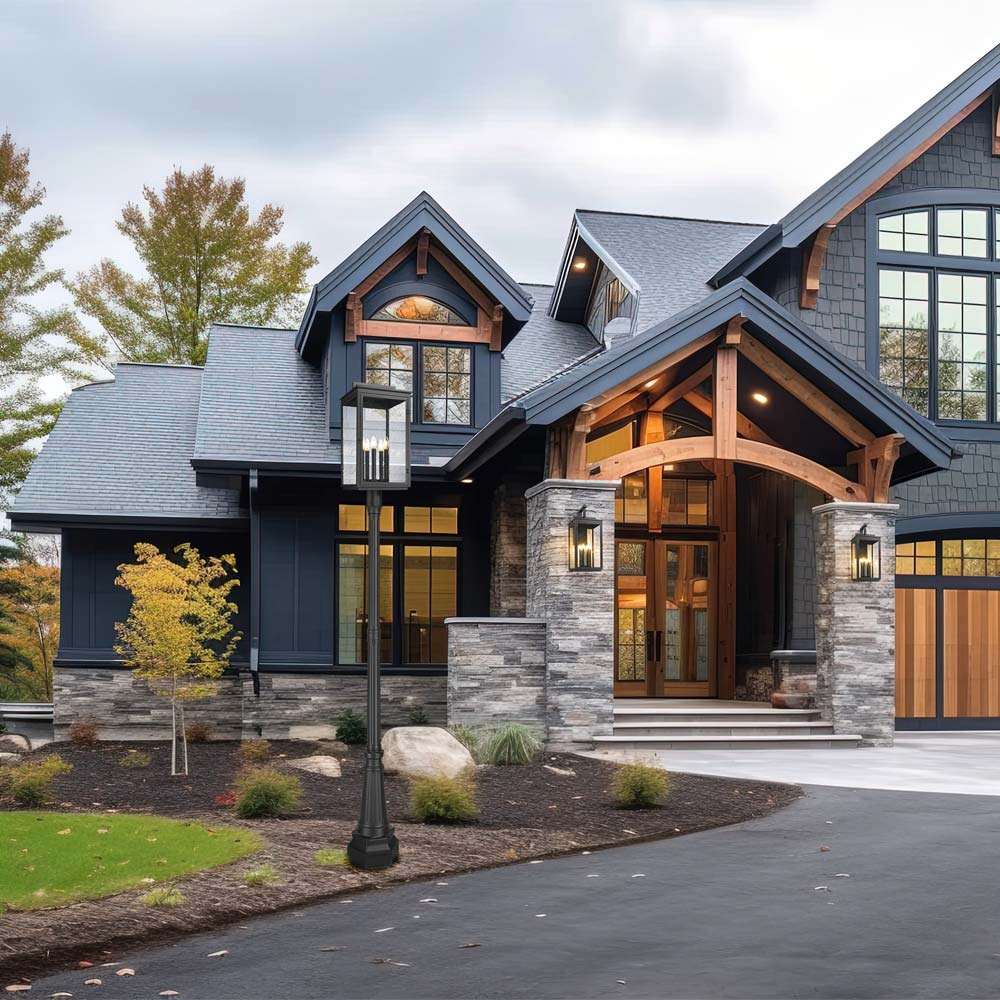 Hartwell Outdoor Post Light in Outside Area.