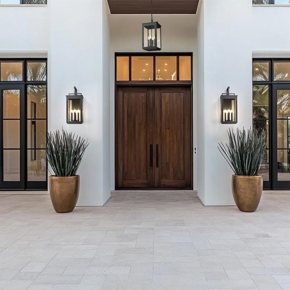 Hartwell Outdoor Wall Light in Outside Area.