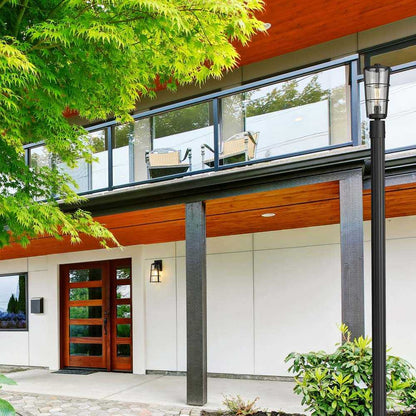Helix 519P Outdoor Post Light in Outside Area.