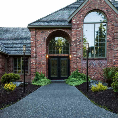 Helix 567P Outdoor Post Light in Outside Area.
