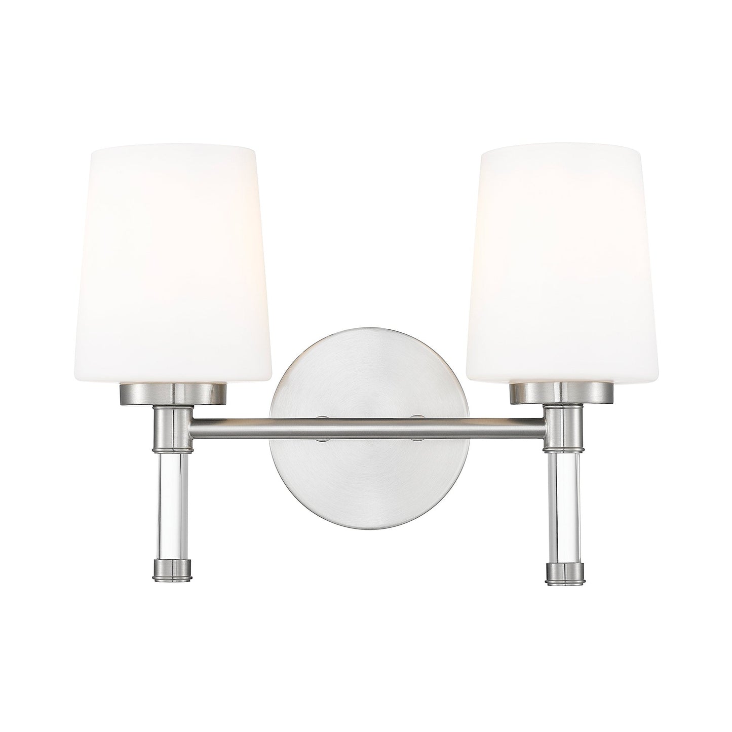 Henri Bath Vanity Light in Brushed Nickel (2-Light).