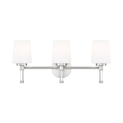 Henri Bath Vanity Light in Brushed Nickel (3-Light).