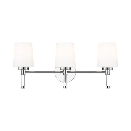 Henri Bath Vanity Light in Chrome (3-Light).