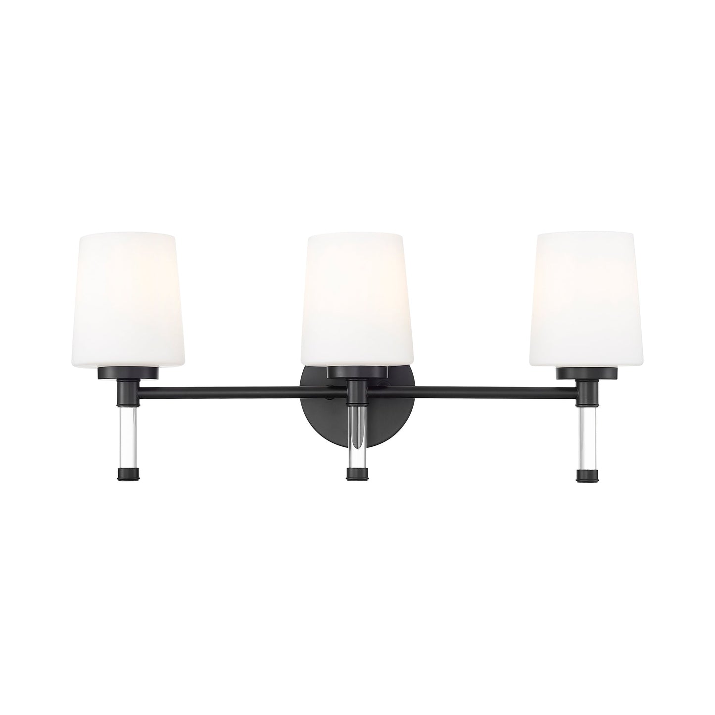 Henri Bath Vanity Light in Matte Black (3-Light).
